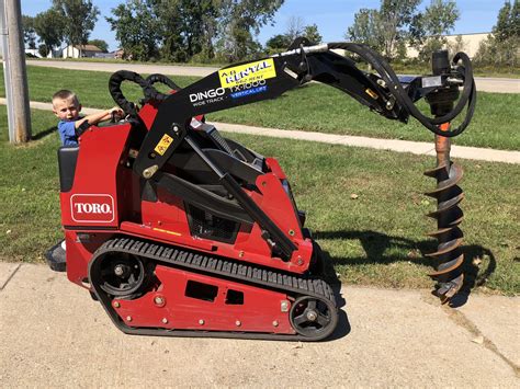 mini track loader with auger|mini skid steer attachments.